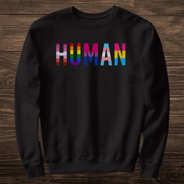 Moletom LGBTQ+ Orgulho Humano (Criador carregado)
