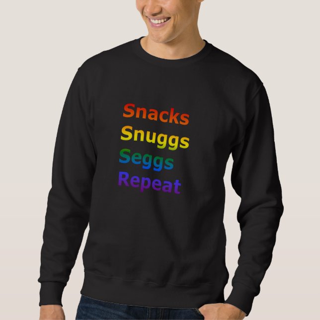 Moletom LGBTQ Rainbow Ombre PRIDE - Snacks Segmentos Snugg (Frente)