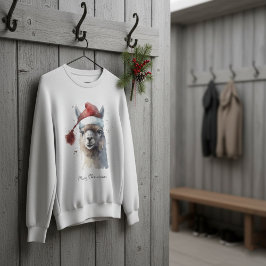 Moletom Lhama de Natal Fofa, personalizada