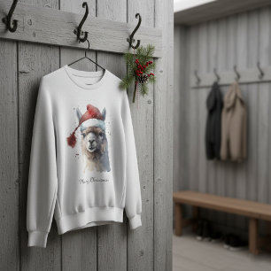 Moletom Lhama de Natal Fofa, personalizada