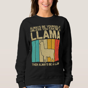 Moletom Lhama Vintage Para Homens Mulheres Crianças Menino
