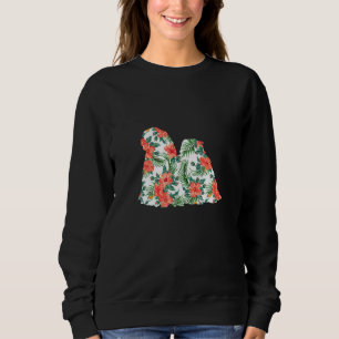 Moletom Lhasa Apso Aloha Hawaiian Dog