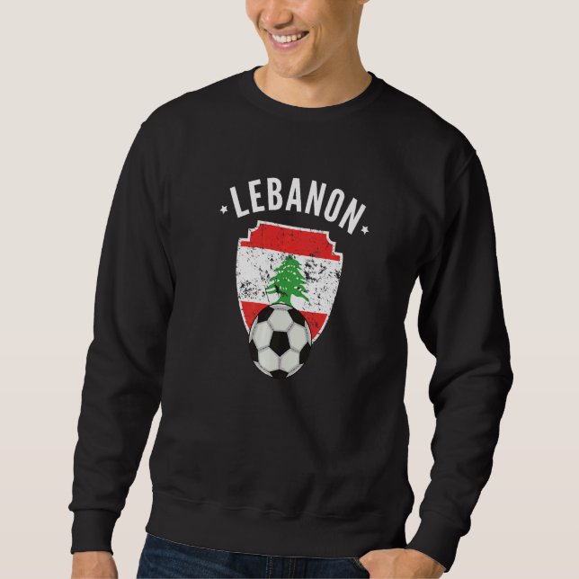 Moletom Líbano Futebol Líbano Bandeira Orgulho Libanês (Frente)