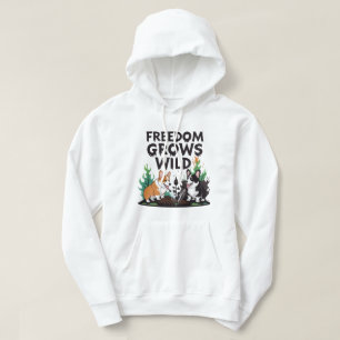 Moletom Liberdade Cresce Selvagem – Cartoon Assustador de 