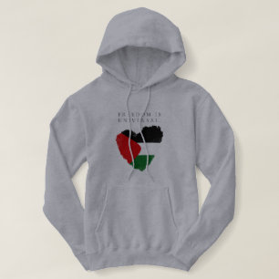 Moletom “Liberdade é Universal” com a bandeira coração da
