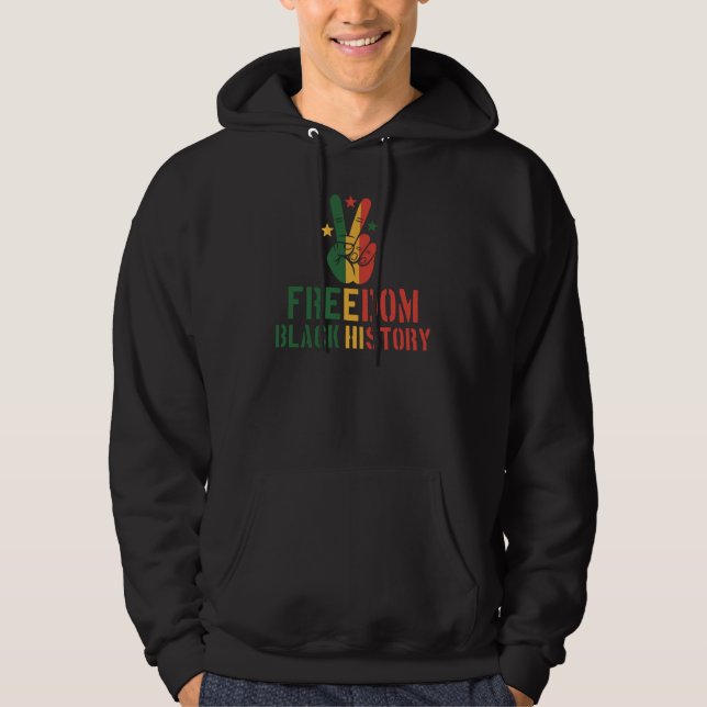 Moletom Liberdade História Negra, Mão da Paz (Frente)