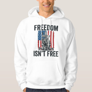 Moletom Liberdade Não É Grátis Memorial Patriótico ao Sold