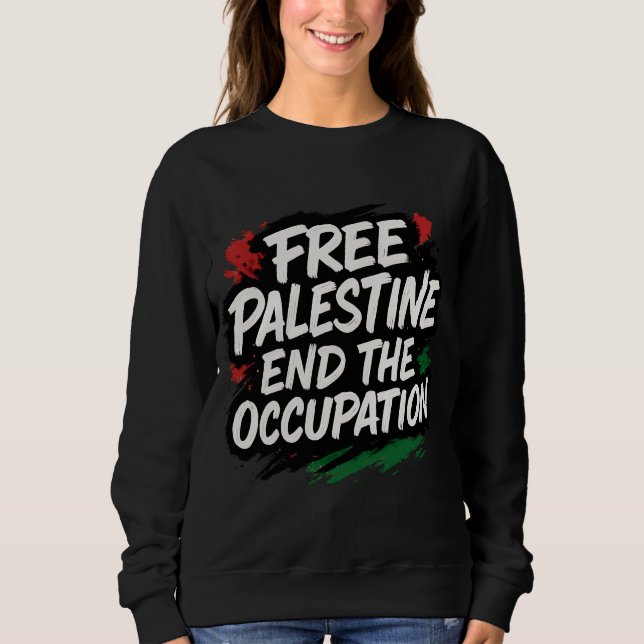 Moletom Liberdade Palestina Termina Ocupação (Frente)