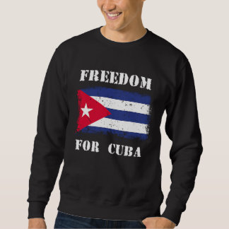 Moletom Liberdade para Cuba Bandeira Vintage Cuba