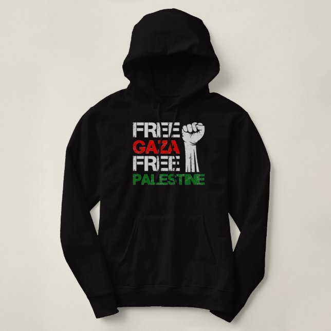 Moletom Liberdade para Gaza Liberdade para a Palestina (Frente do Design)