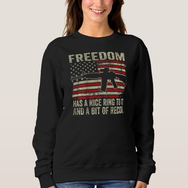 Moletom Liberdade Tem Um Bom Anel Para Ti E Arma De Recoil (Frente)