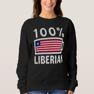 Moletom Libéria Flag 100 Battery Power Tee da Libéria