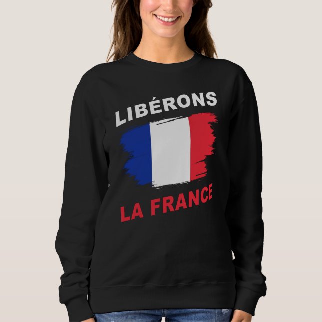Moletom Libérons la França Patriótica Liberdade e Apoio  (Frente)