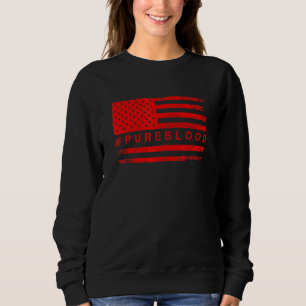 Moletom Liberte o Pura Sangue Puro da Bandeira Americana