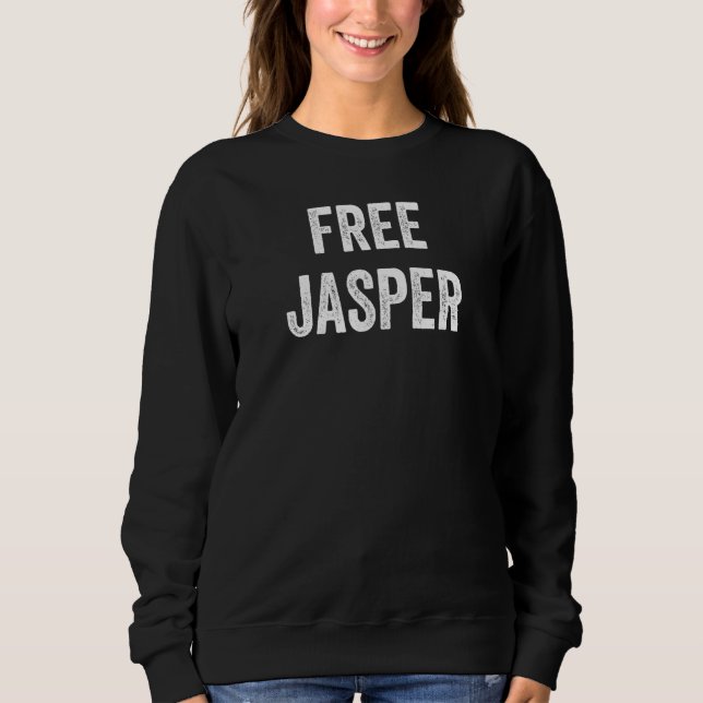Moletom Libertem Jasper Apoie a Liberdade de Jasper da Pri (Frente)