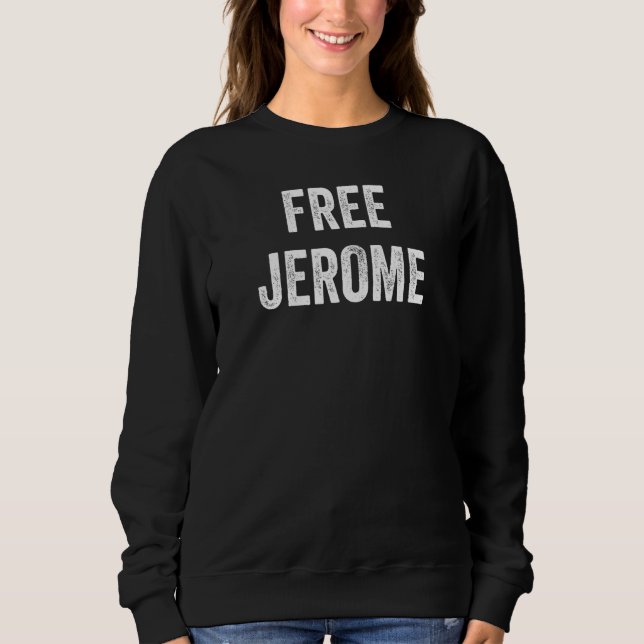 Moletom Libertem Jerome Apoiem a Libertação de Jerome da P (Frente)