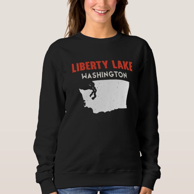 Moletom Liberty Lake Washington USA State America Travel W (Frente)