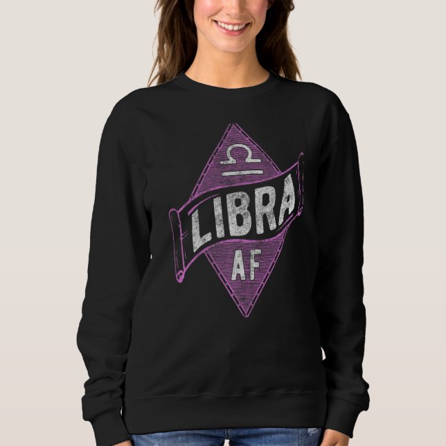 Moletom Libra Af Astrologia Libra Zodiac Aniversário 2 (Frente)