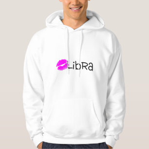 Moletom Libra com beijo cor-de-rosa