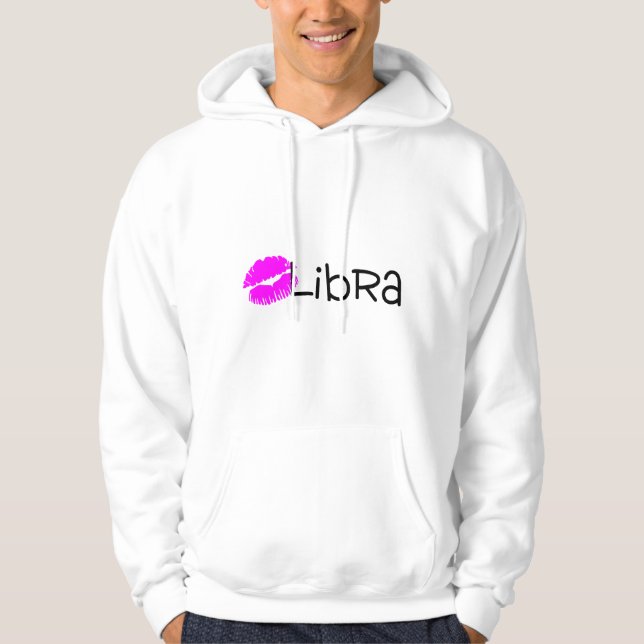 Moletom Libra com beijo cor-de-rosa (Frente)