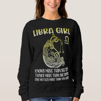 Moletom Libra Garota Sabe Mais Dizer Pense Mais Fale Notem