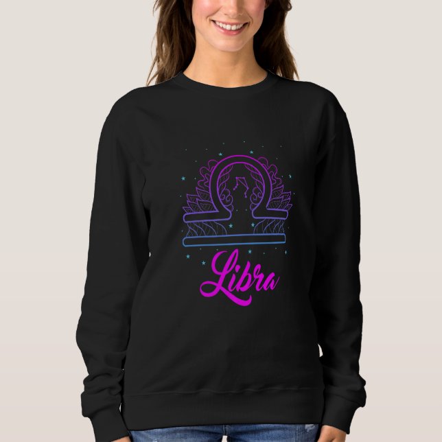 Moletom Libra Girls Women Bday Astrology September October (Frente)