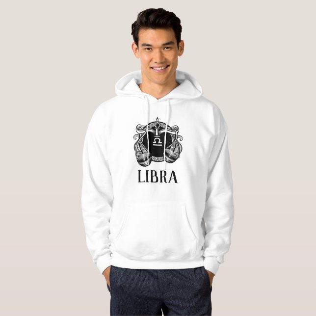 Moletom Libra Zodiac - Sinal Hoodie (Frente Completa)