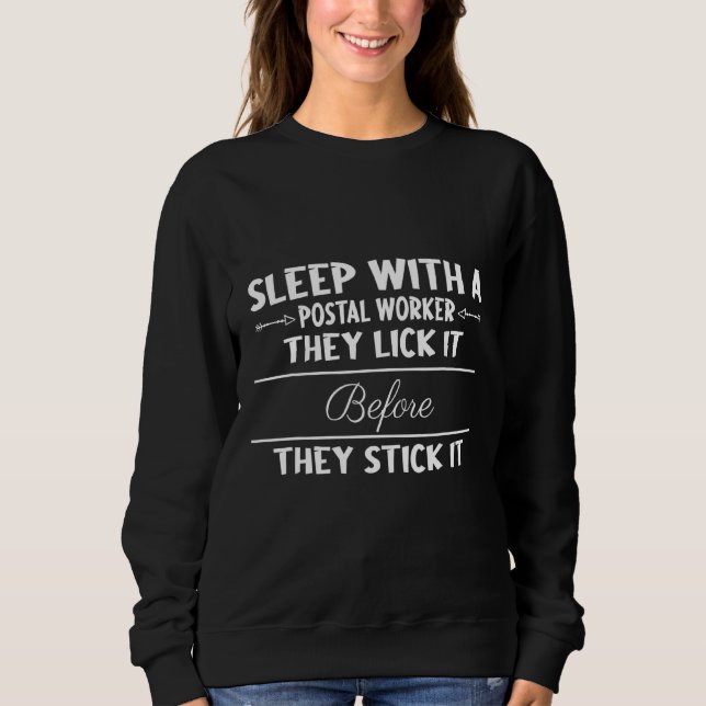 Moletom Lick-It Antes Do Stick Postal Parcel Sarcastic Pia (Frente)