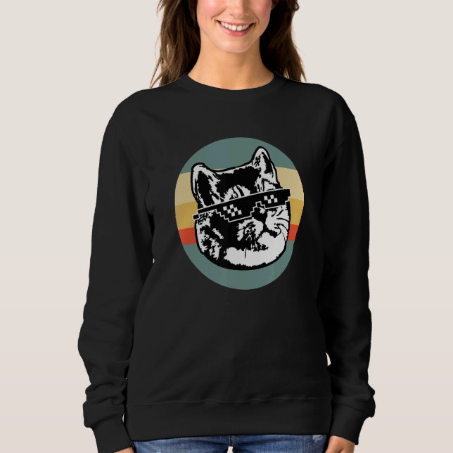 Moletom Lidar com Isso Gato Respirando Pesadamente Pôr do  (Frente)