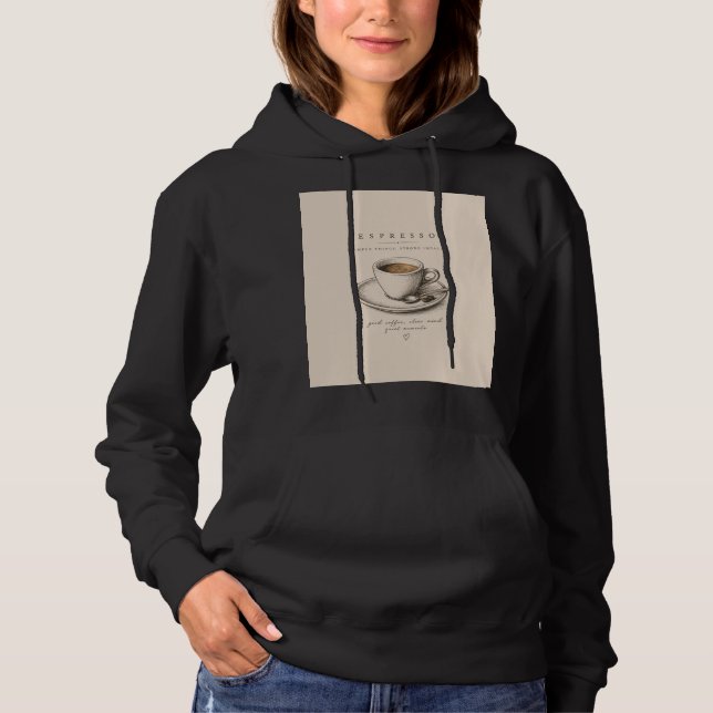 Moletom Life Begins After Espresso | Vintage Coffee Lover  (Frente)