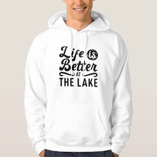 Moletom Life Is Better At The Lake Wakeboarding Wakeboard (Frente)