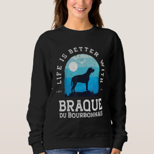 Moletom Life Melhor Braque du Bourbonnais Vintage Blue Cog