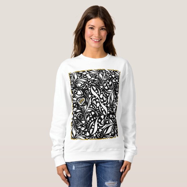 Moletom Life Quote Black Sweatshirt por Adiela Akoo (Frente Completa)