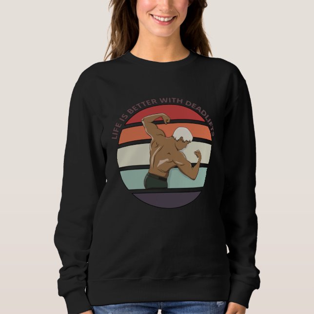 Moletom Life With Deadlifts Workout Powerlifting Gym (Frente)