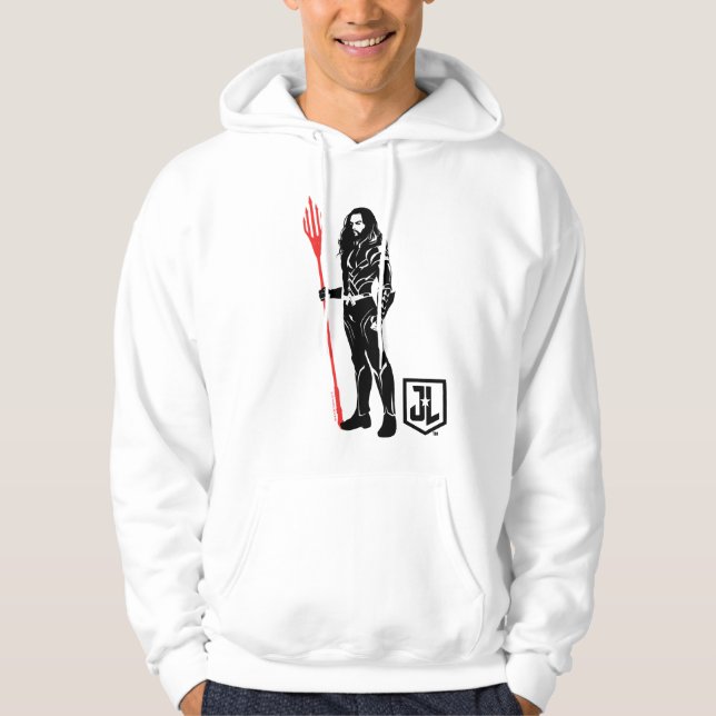 Moletom Liga da Justiça | Aquaman Pose Noir Pop Art (Frente)