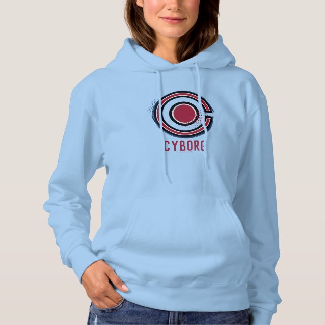 Moletom Liga da Justiça | Símbolo Ciborgue Pincel e Meio-T (Frente)