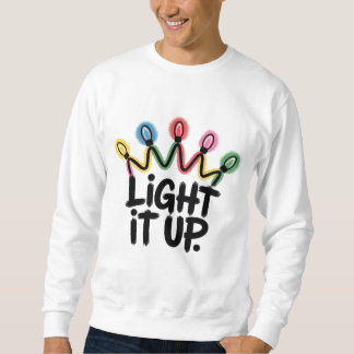 Moletom Light It Up — Crown of Christmas Lights Graphic