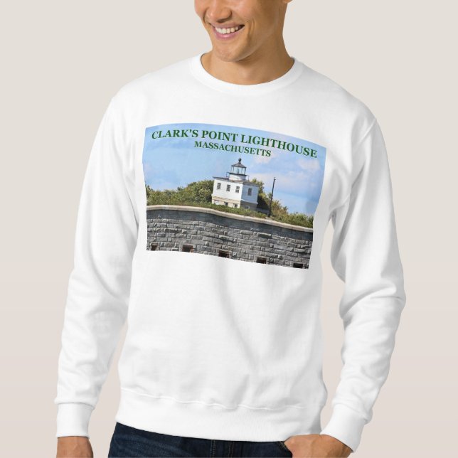 Moletom Lighthouse de Clark, Massachusetts Sweatshirt (Frente)