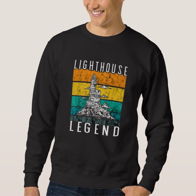 Moletom Lighthouse Retro Vintage Legend Seaside Life Beach (Frente)