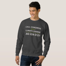 Ligue para o Congresso sobre o Sweatshirt da Clima