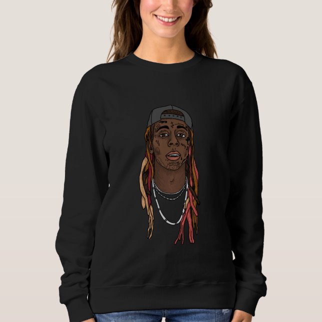 Moletom Lil Wayne Rosto Ilustrado (Frente)