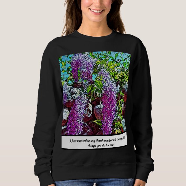 Moletom Lilac flowers blooming garden (Frente)