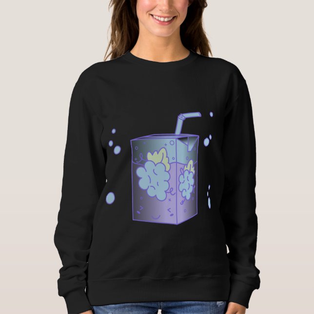 Moletom Lilac Kawaii Fairy Kei Harajuku Cu (Frente)