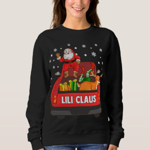 Moletom Lili Claus Red Truck Papais noeis Reindeer Elf Nat