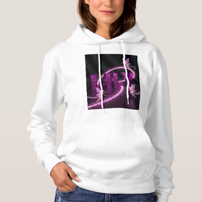 Moletom Lily - Capuz Personalizado – Presente para Ela (Frente)