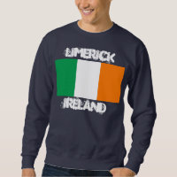 Limerick, Irlanda com bandeira irlandesa