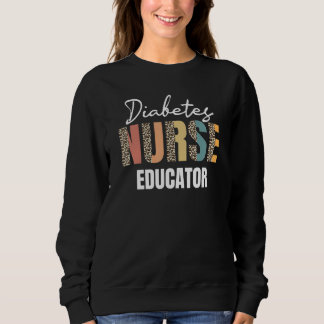 Moletom Linda enfermeira Diabetes Educadora Leopard Patter