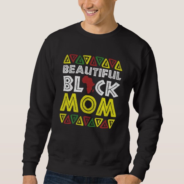 Moletom Linda Mãe Negra Melanin Roupa Afro Dele (Frente)