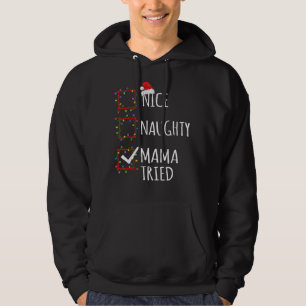 Moletom Linda Mama Maldita Triste Lista de Natal Papai Noe