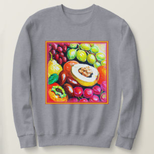 Moletom Linda Mistura de Pintura de Fruta de Uvas. Comprar